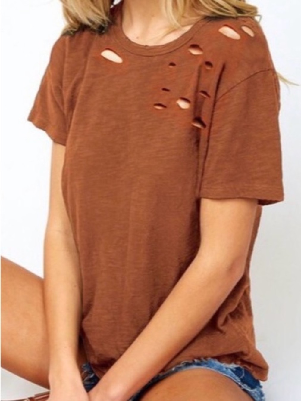 Fantastic Fawn Distressed Tee
